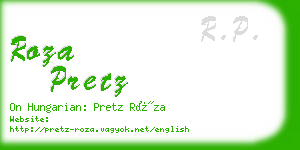 roza pretz business card